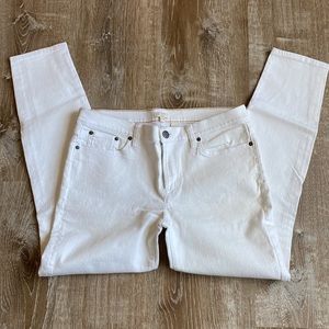 J. Crew white stretch jeans